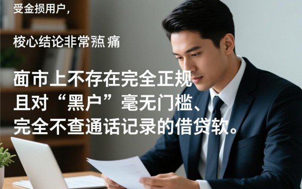 黑户哪些网贷不查通话记录?黑户能下款的软件有哪些? 黑户哪些网贷不查通话记录