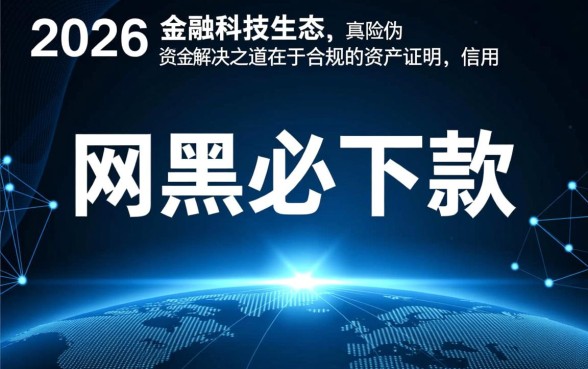 2026年网黑必下款的网贷口子有哪些
