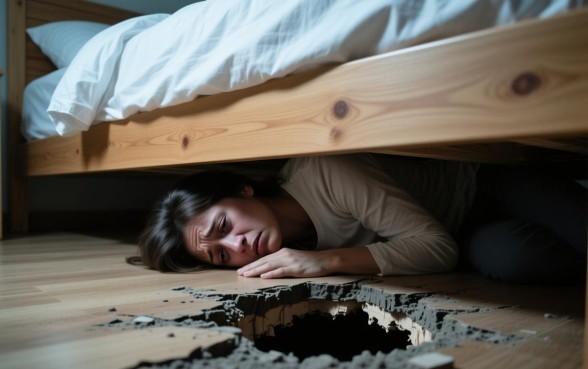 梦见睡觉的床下有洞口子什么意思