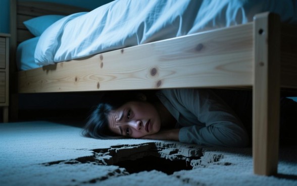 梦见睡觉的床下有洞口子什么意思