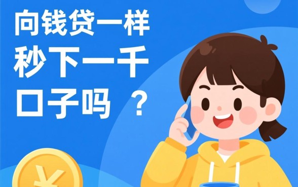 有和向钱贷一样秒下一千的口子吗