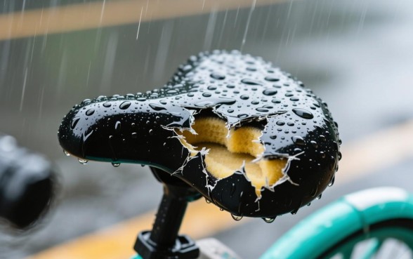 下雨天共享单车破的口子多久会干
