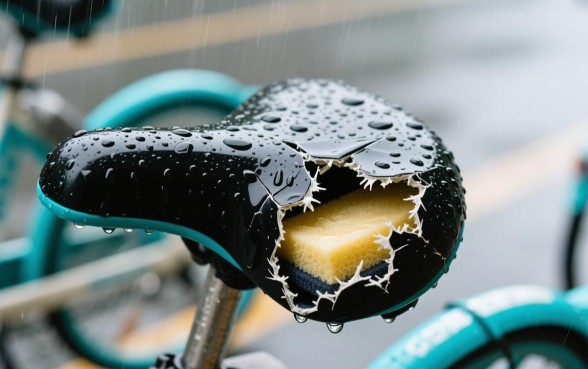 下雨天共享单车破的口子多久会干
