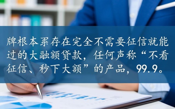 什么贷款不需要征信能通过大额度