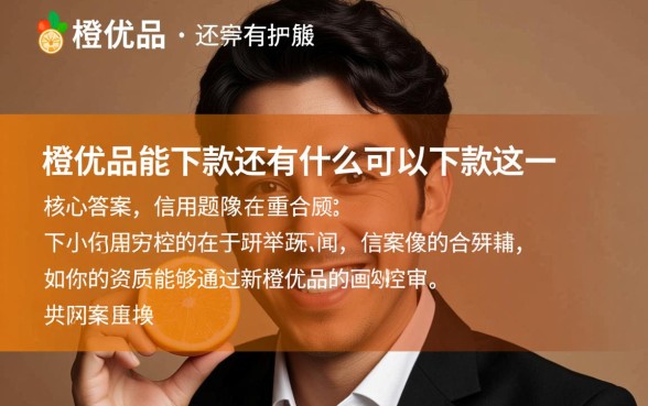 新橙优品能下款还有什么可以下款