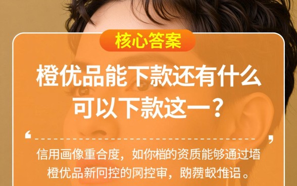 新橙优品能下款还有什么可以下款