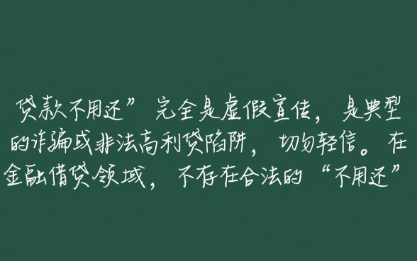 黑口子说贷款不用还是真的吗