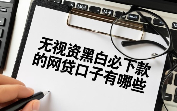 无视黑白必下款的网贷口子有哪些