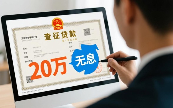 营业执照20万无息贷款查征信吗