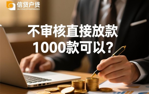不审核直接放款1000款可以吗,真的能下款吗 不审核直接放款1000款可以吗