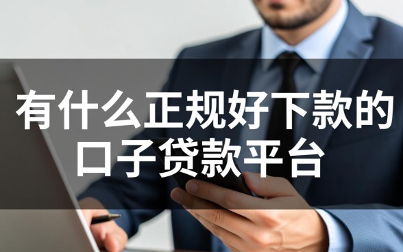 有什么正规好下款的口子贷款平台