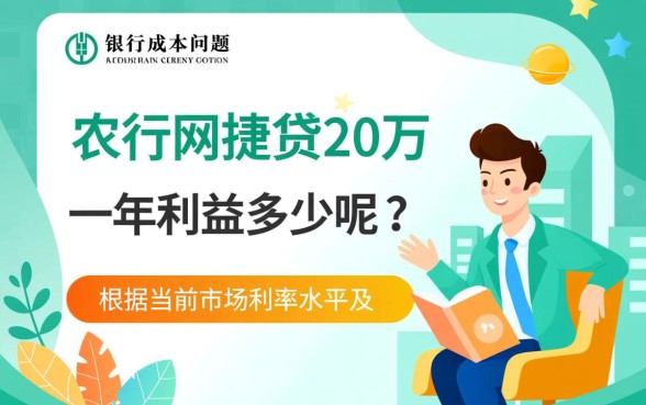 农行网捷贷20万一年利息多少呢