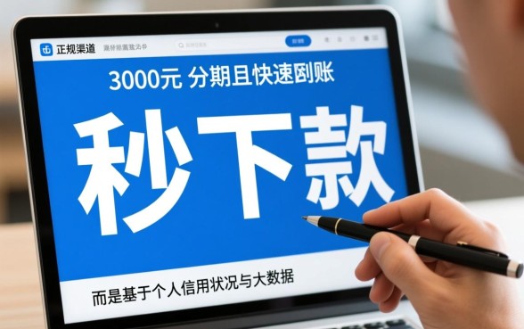 有没有借三千分期还秒下款的口子