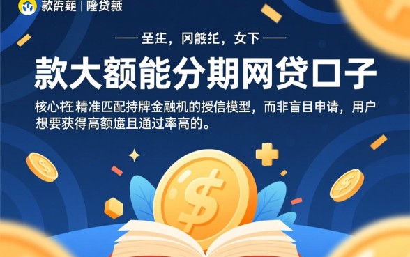 比较好下款的大额能分期网贷口子有哪些