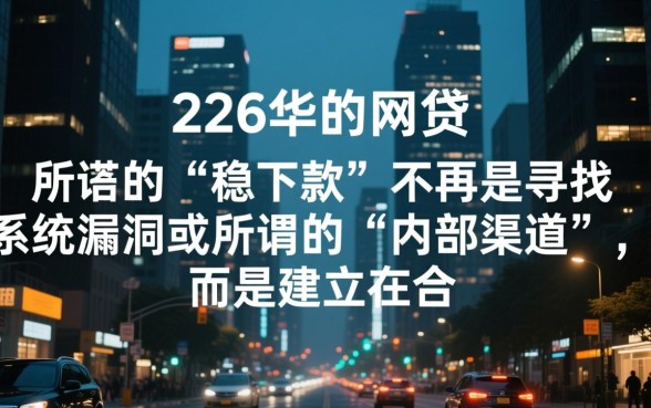2026稳下款的网贷口子有哪些