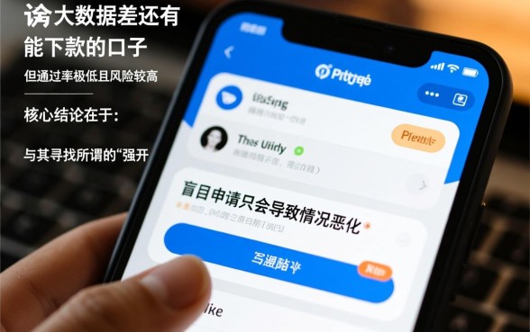 网贷大数据差还有能下款的口子没