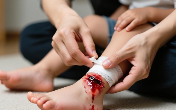 小孩的脚砍了一下有个口子怎么办,需要打破伤风针吗 小孩的脚砍了一下有个口子怎么办