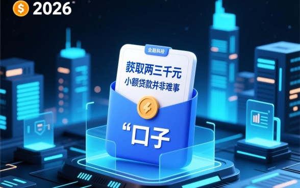 2026网贷能两三千下款的口子有哪些