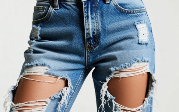 衣服下面破了口子的是什么衣服女