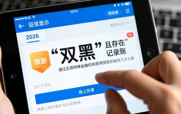 2026双黑有呆账能下款吗