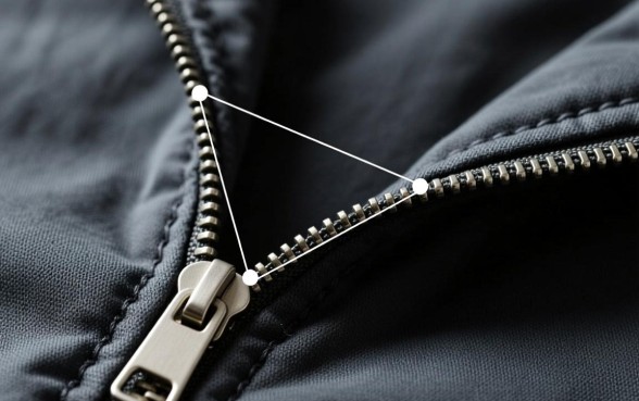 服装拉链下口怎么打剪口子图解