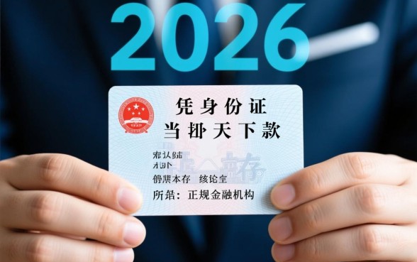2026凭身份证当天下款的口子有哪些