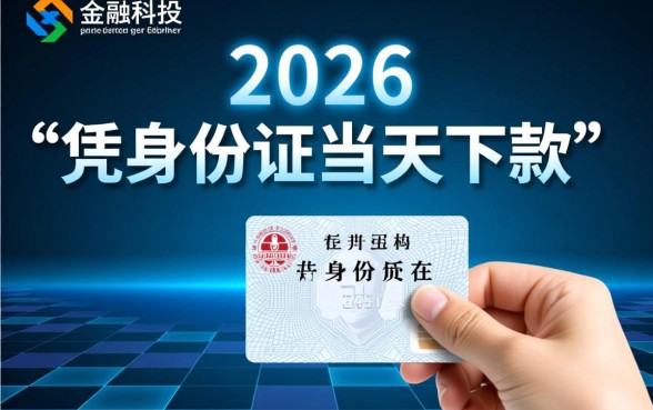 2026凭身份证当天下款的口子有哪些