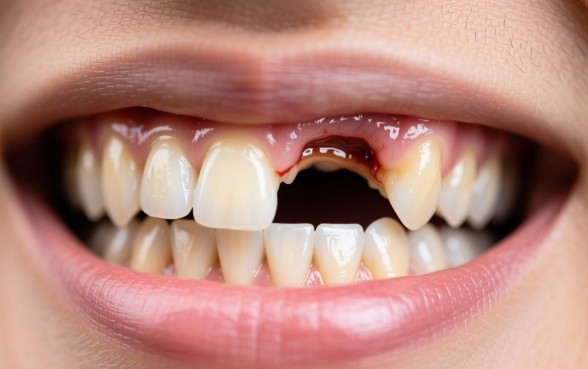 下牙最里面牙齿旁边的肉有个口子