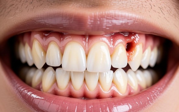 下牙最里面牙齿旁边的肉有个口子