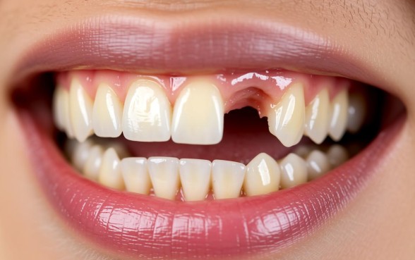 下牙最里面牙齿旁边的肉有个口子