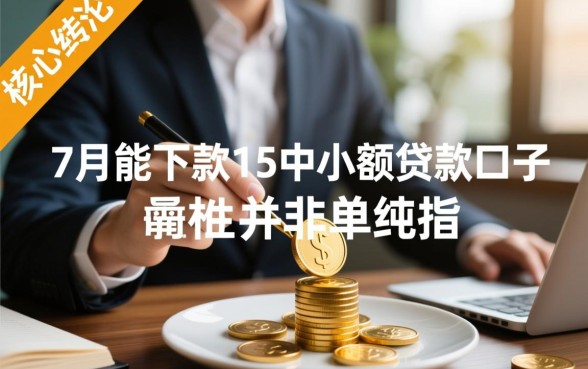 7月能下款的15个贷款口子是哪些?2026容易下款口子有哪些 7月能下款的15个贷款口子是哪些