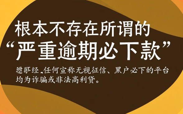 严重逾期申请必下款的网贷是什么