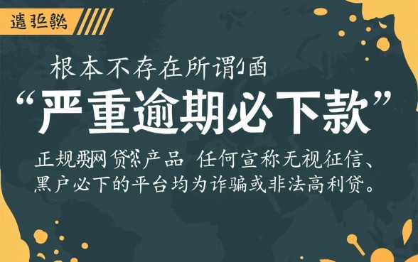 严重逾期申请必下款的网贷是什么