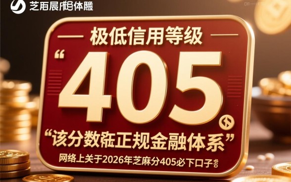 2026年芝麻分405必下口子有哪些?怎么申请通过? 2026年芝麻分405必下口子有哪些