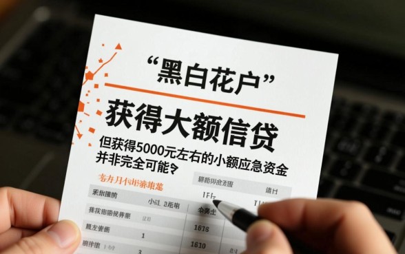 5000实测黑白花户能下款吗