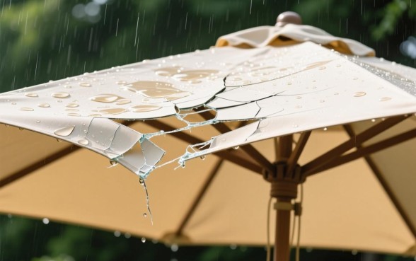 折叠户外遮阳伞烂了口子怎么修复