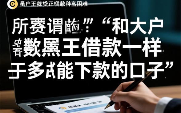 和大王借款一样黑户能下款的口子有哪些,真的不用审核吗? 和大王借款一样黑户能下款的口子有哪些