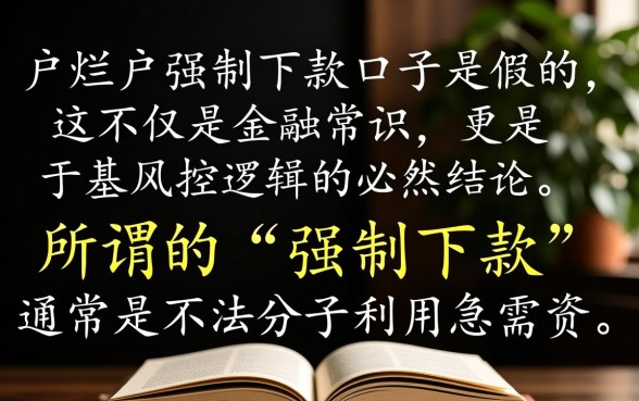 黑户烂户强制下款的口子是真的吗