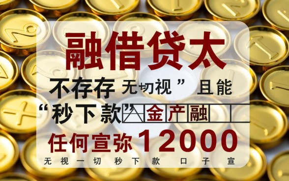 12000无视一切秒下款的口子怎么借