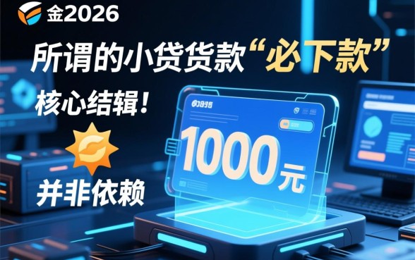1000元必下款的口子2026是真的吗