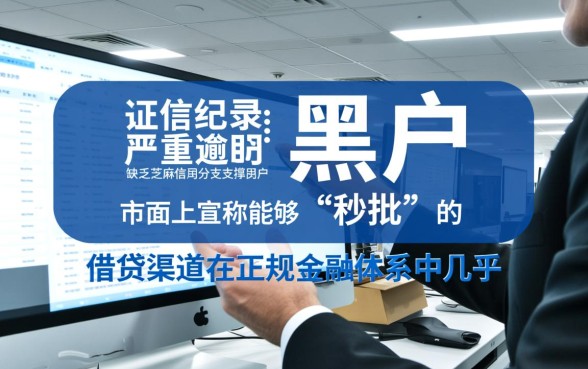 黑户口子秒批不用芝麻分都有哪些