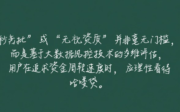 无视黑白口子怎么申请容易下款