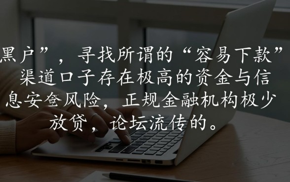 黑户容易下款的分期论坛口子有哪些
