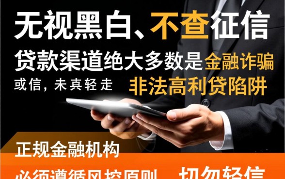 无视黑白不查征信的贷款口子有哪些
