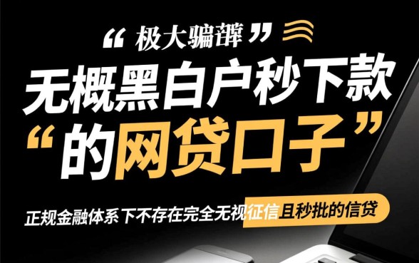 无视黑白户秒下款的网贷口子有哪些