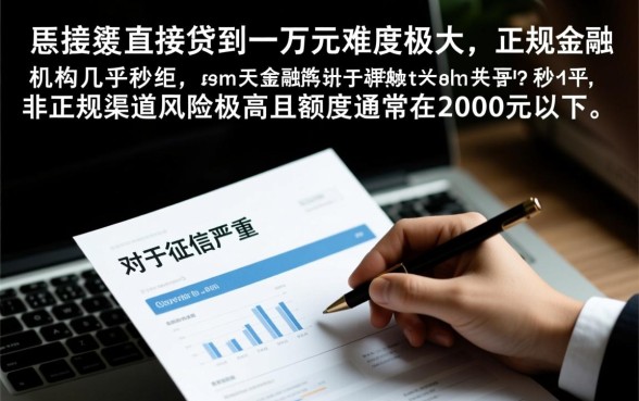 那里借一万的黑户口子能贷多少钱