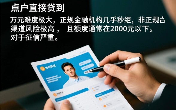 那里借一万的黑户口子能贷多少钱