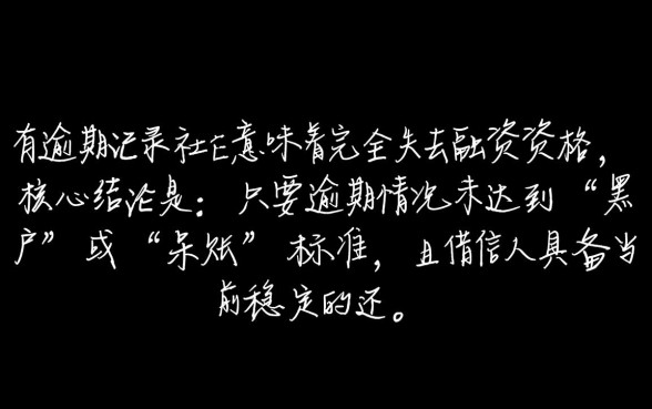 2026征信逾期也能下款的口子有哪些