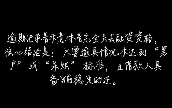 2026征信逾期也能下款的口子有哪些