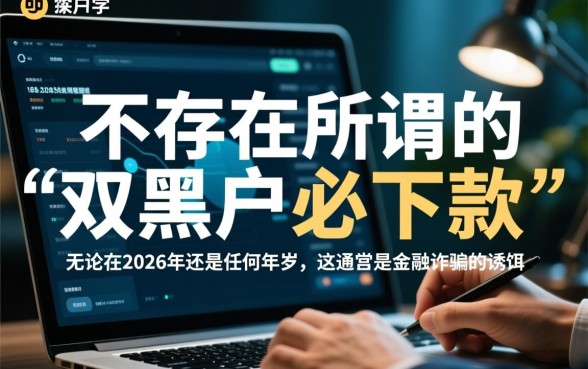 双黑户必下款的口子有吗2026